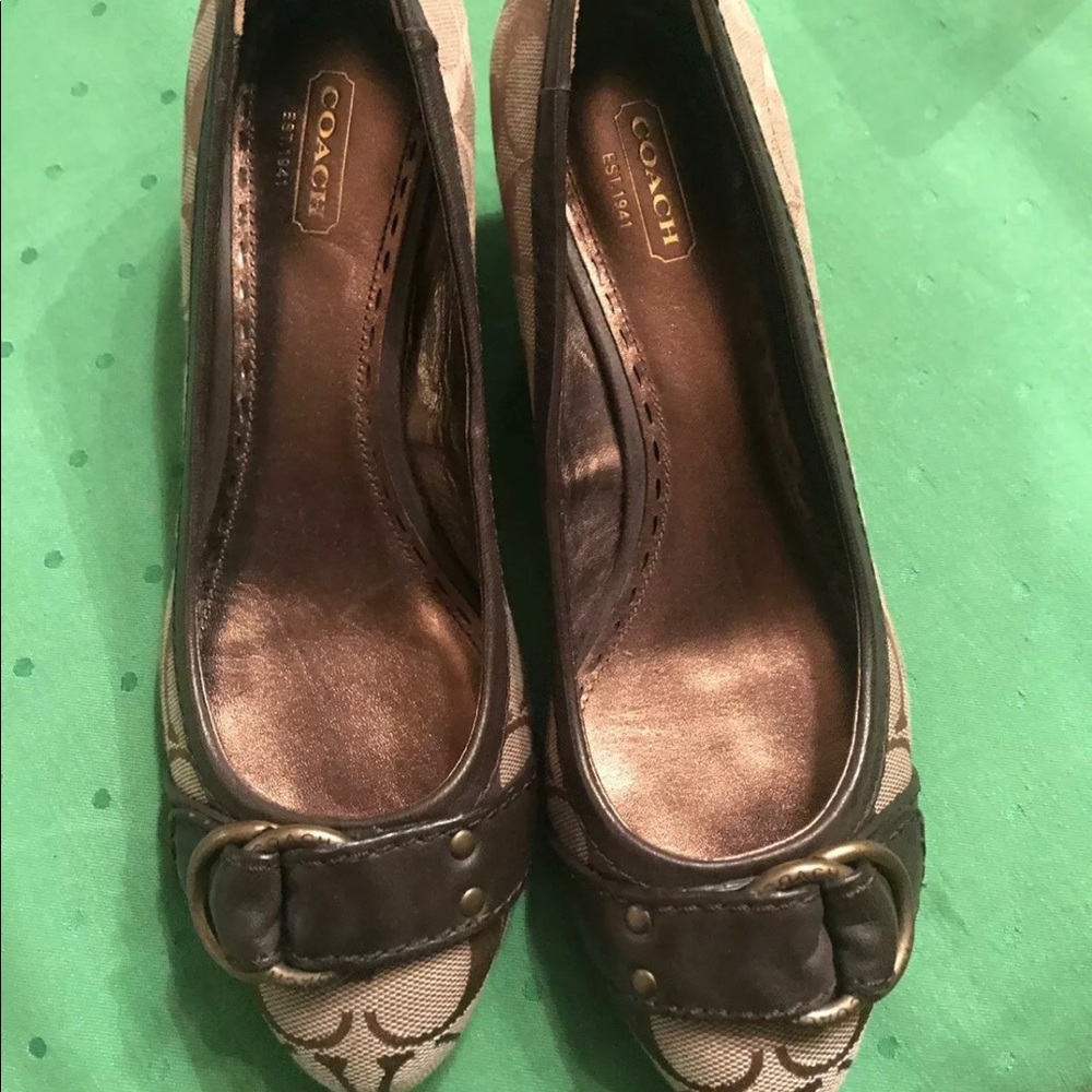 Coach wedge heels